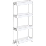 Spacekeeper 4-Tier Slim Rolling Storage Cart