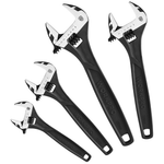 4-Piece Adjustable Cr-V Steel Wrench Set (6''/8''/10''/12'')