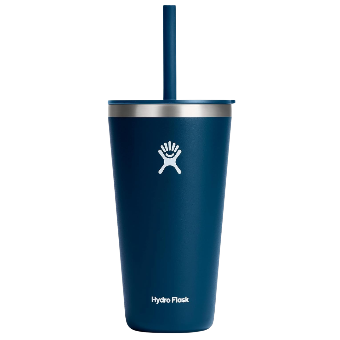 28oz All Around Straw LID Tumbler (Indigo Blue)