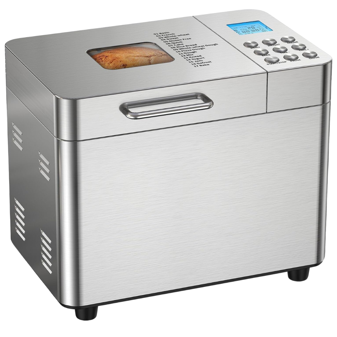 17-in-1 Osipoto 2LB Automatic Stainless Steel Bread Maker Machine