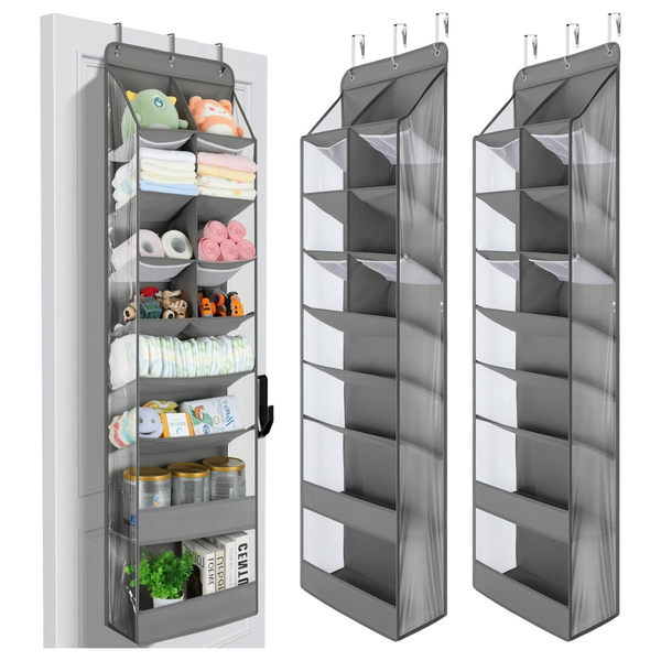 2-Pack 8-Tier Over-the-Door Organizer With Large Pockets