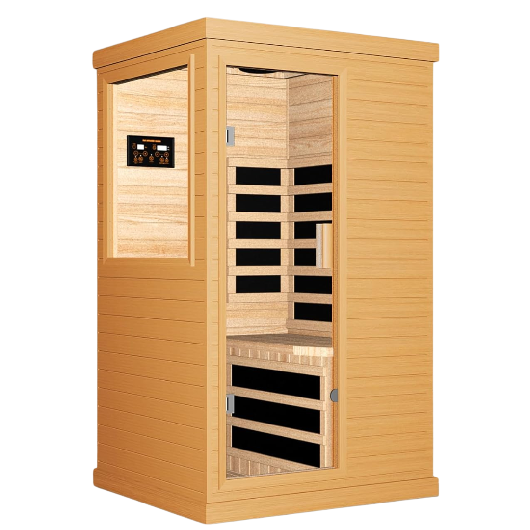 1200W Outexer Portable Far Infrared Sauna with 7 Color Light