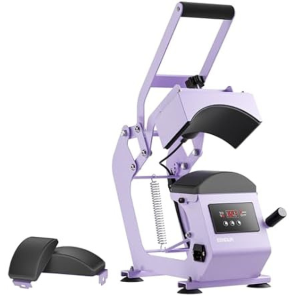 Eenour Hat Press Heat Machine for Caps with 2 Platens