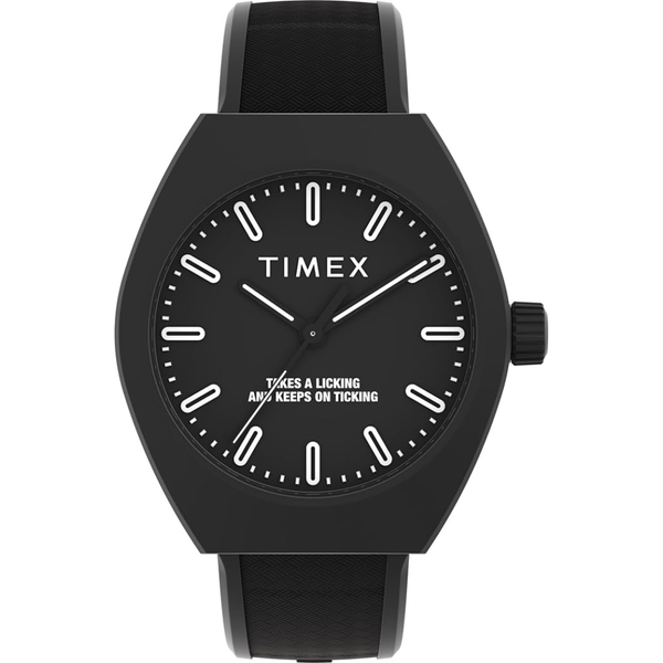 Timex Unisex Urban Pop 40mm Watch (Black Strap and Dial)