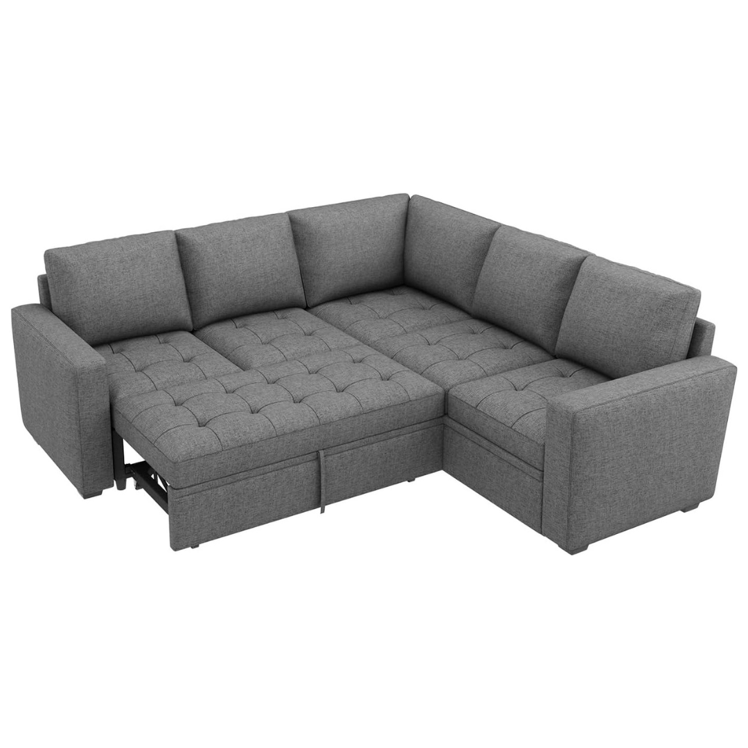 HONBAY Modular Sectional Sleeper Sofa With Pull Out Bed