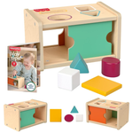Fisher-Price Wood Montessori Toy Object Permanence Box Sort & Find