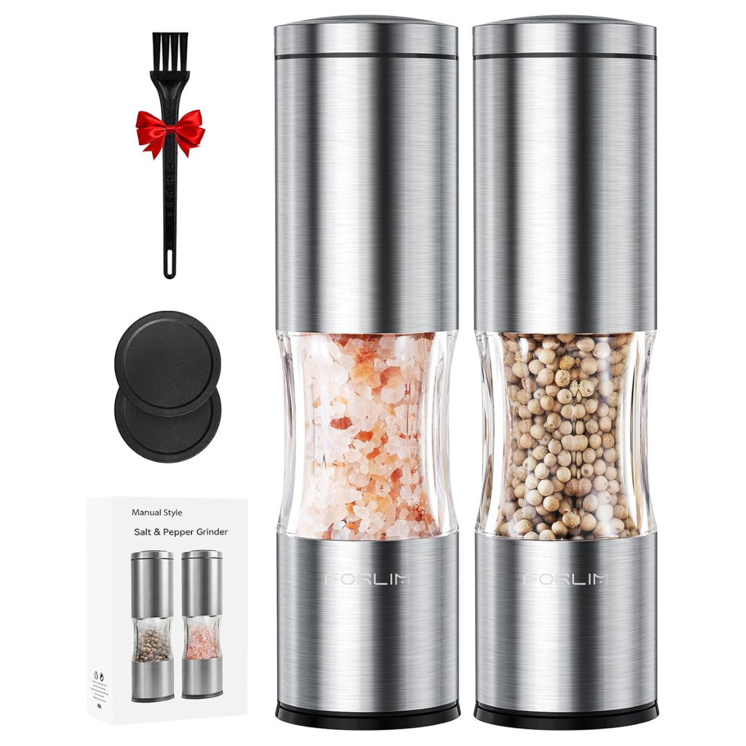 4.7oz Salt And Pepper Grinder Set With Dust Cover