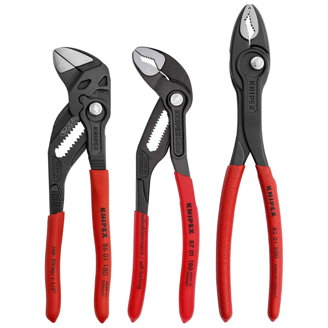 3-Piece KNIPEX Tools 9K 00 80 156 US Top Selling Pliers Set
