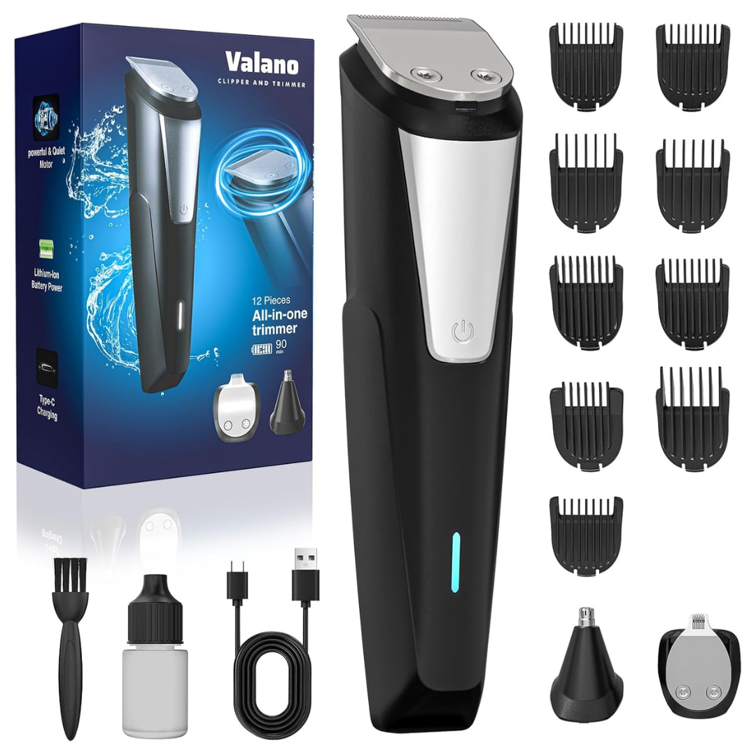 Valano Men's Professional Beard Trimmer & Hair Clipper