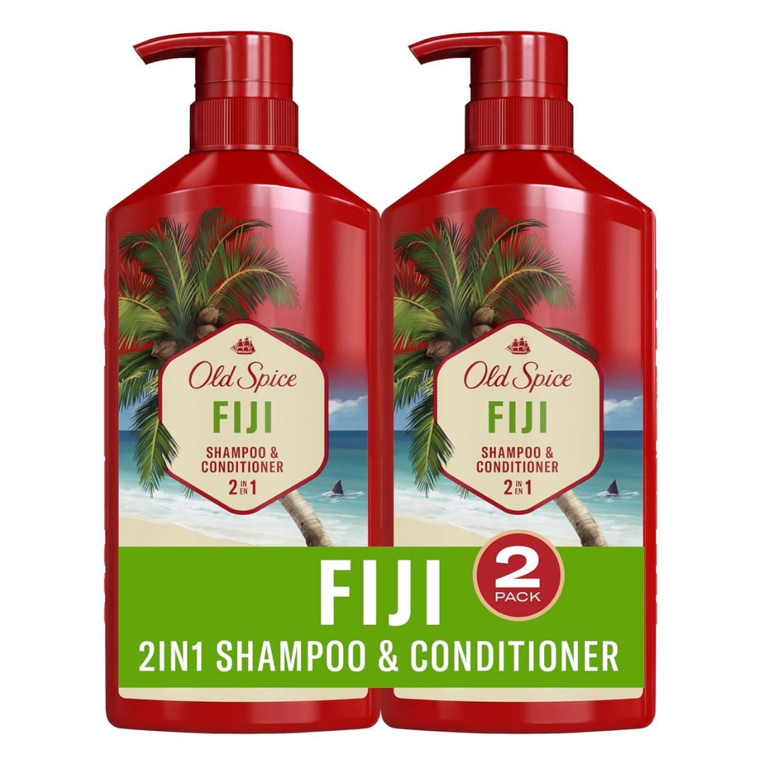 2-Pack 21.9-Oz Old Spice Fiji 2-In-1 Shampoo And Conditioner Set For Men