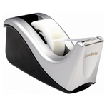 Scotch Desktop 2-Tone Tape Dispensers, Silvertech (C60-ST)