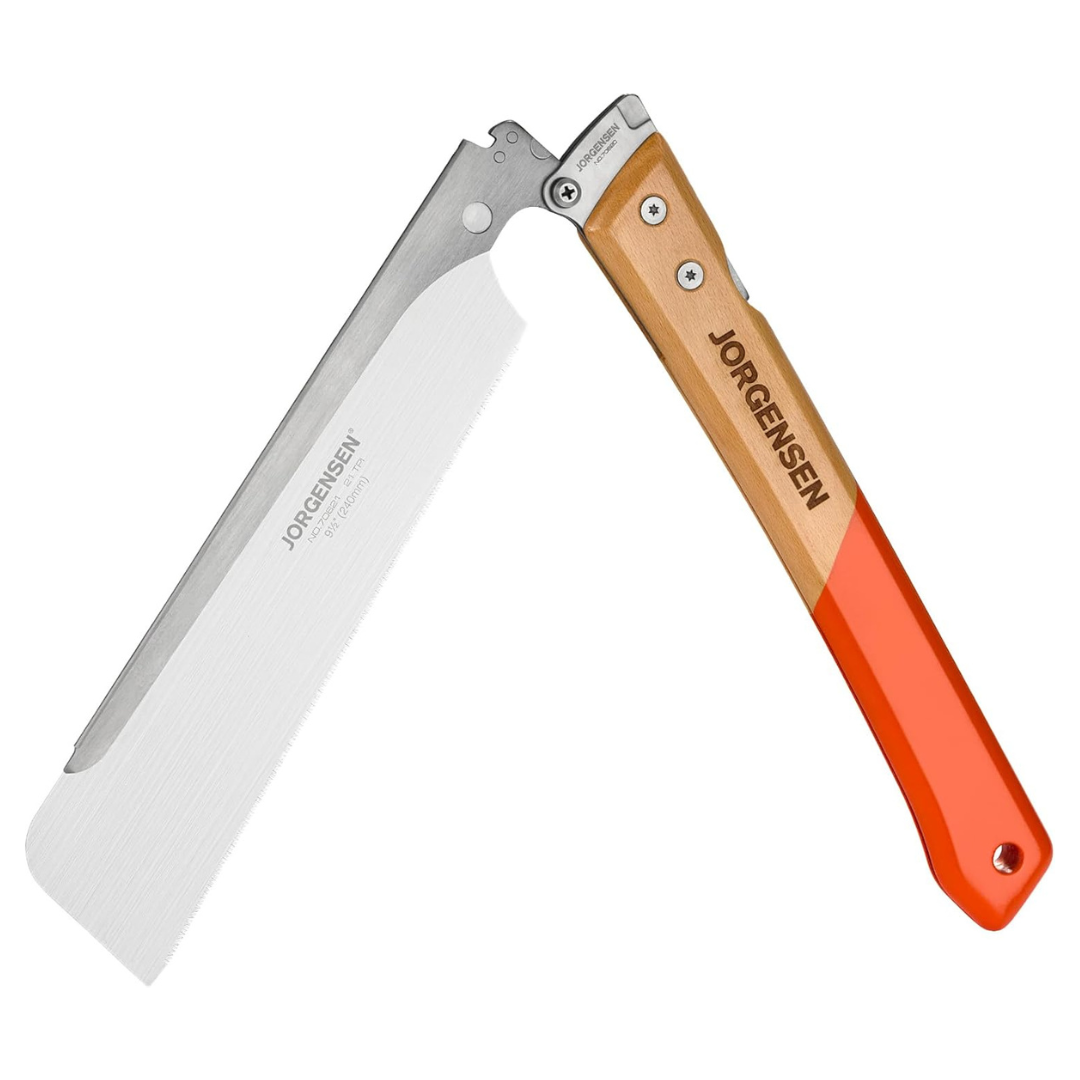 9.5" Pro Folding Dovetail Japanese Pull Saw With Beech Wood Handle