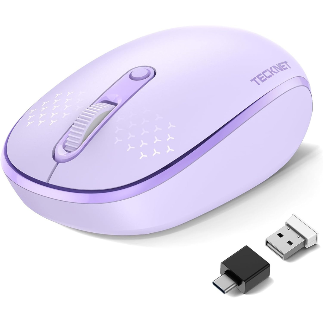 TECKNET Silent Click Compact Bluetooth Wireless Mouse