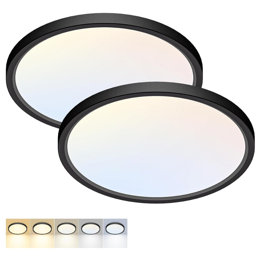 2 Pack 12" LED Flush Mount Ceiling Light