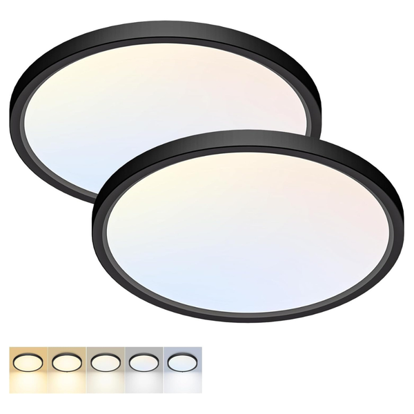 2 Pack 12" LED Flush Mount Ceiling Light