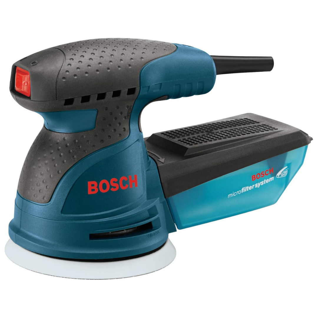 BOSCH ROS10 5"120 Volt 5" Single-Speed Palm Random Orbit Sander, Polisher