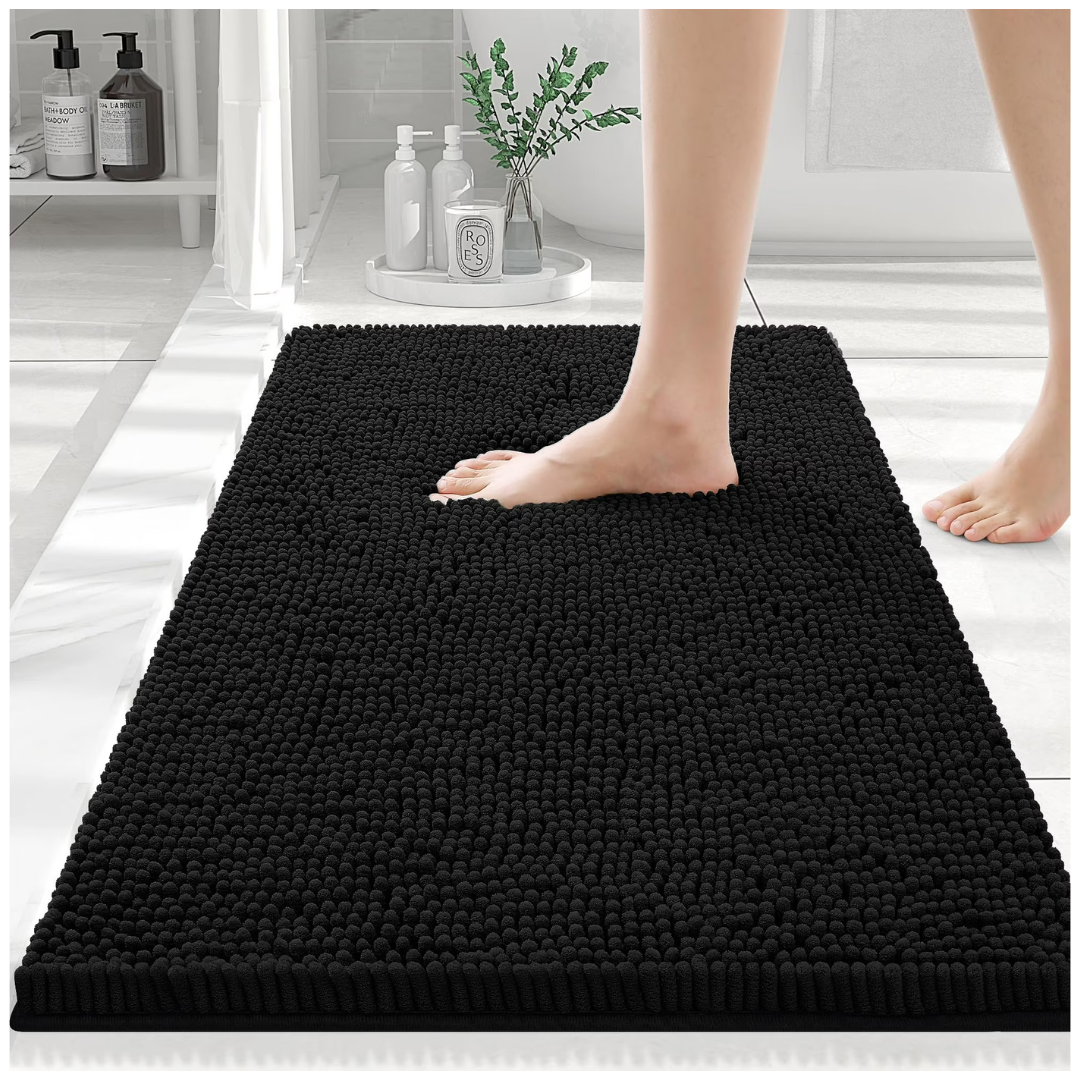 20" x 30" Luxury Chenille Extra Soft & Absorbent Bath Mat