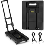 Troozy Heavy Duty Dolly Cart With 6 Wheels & 2 Elastic Ropes