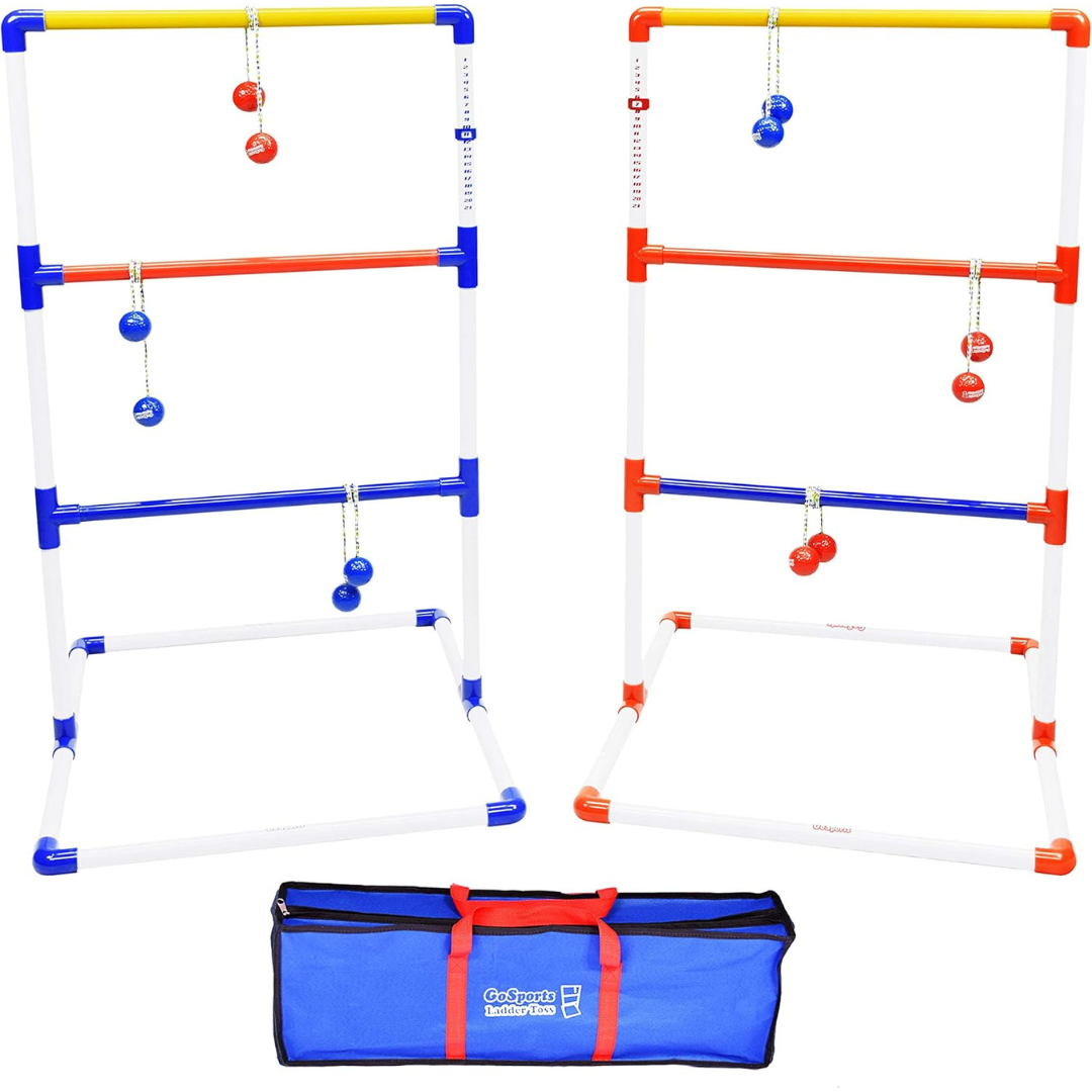 GoSports Premium Ladder Toss Outdoor Game Set With 6 Bolo Balls