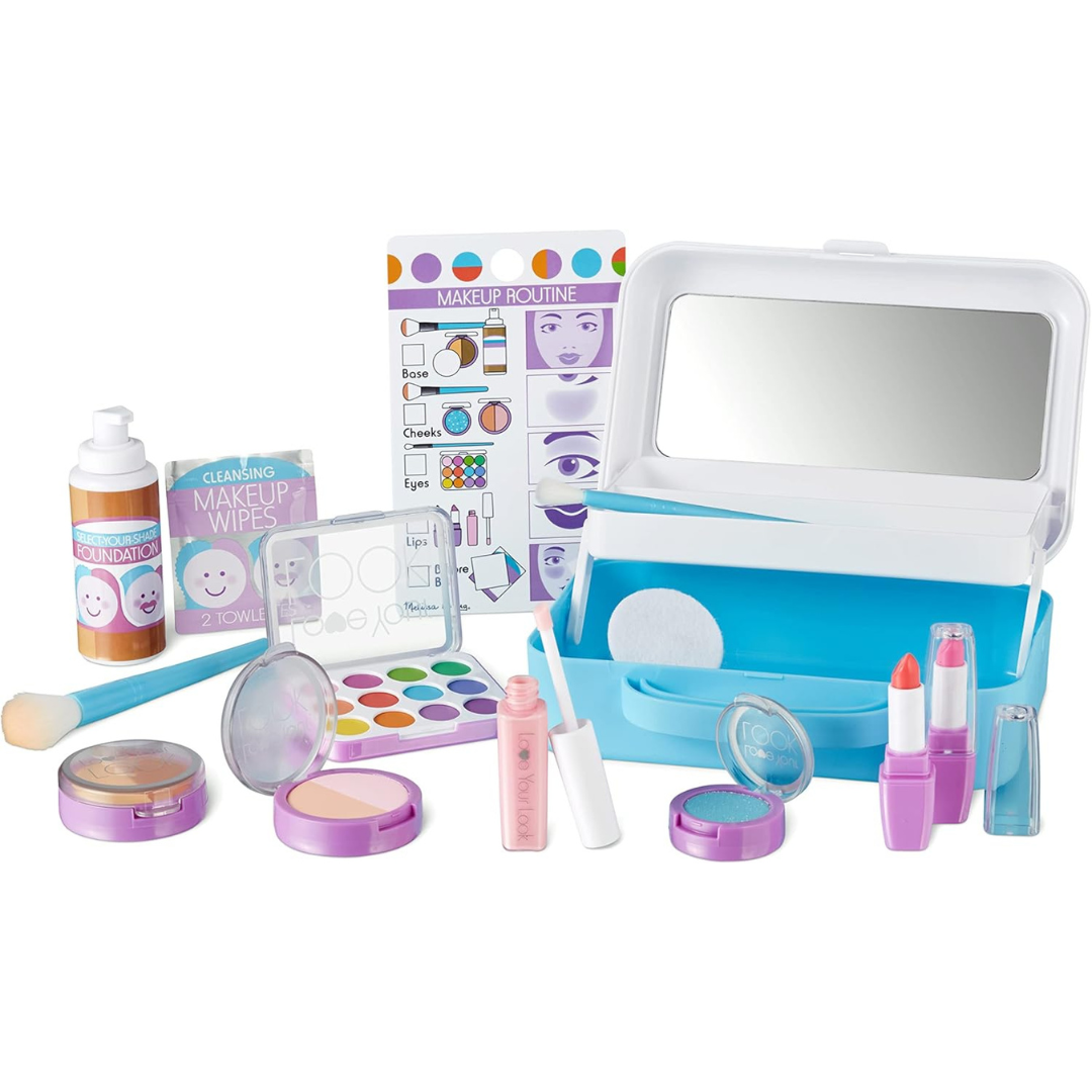 16-Piece Melissa & Doug Love Your Look Pretend Makeup Kit Playset