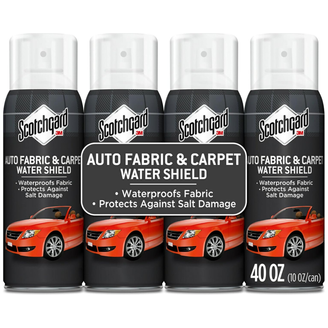 4-Pack 40 Oz Scotchgard Auto Fabric & Carpet Water Shield