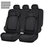 FLORAY 9-Piece Polyester Car Seat Covers For Compact Sedans