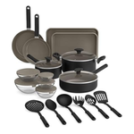 21-Piece Bella EverGood Ceramic Kitchen Set With Glass Lids