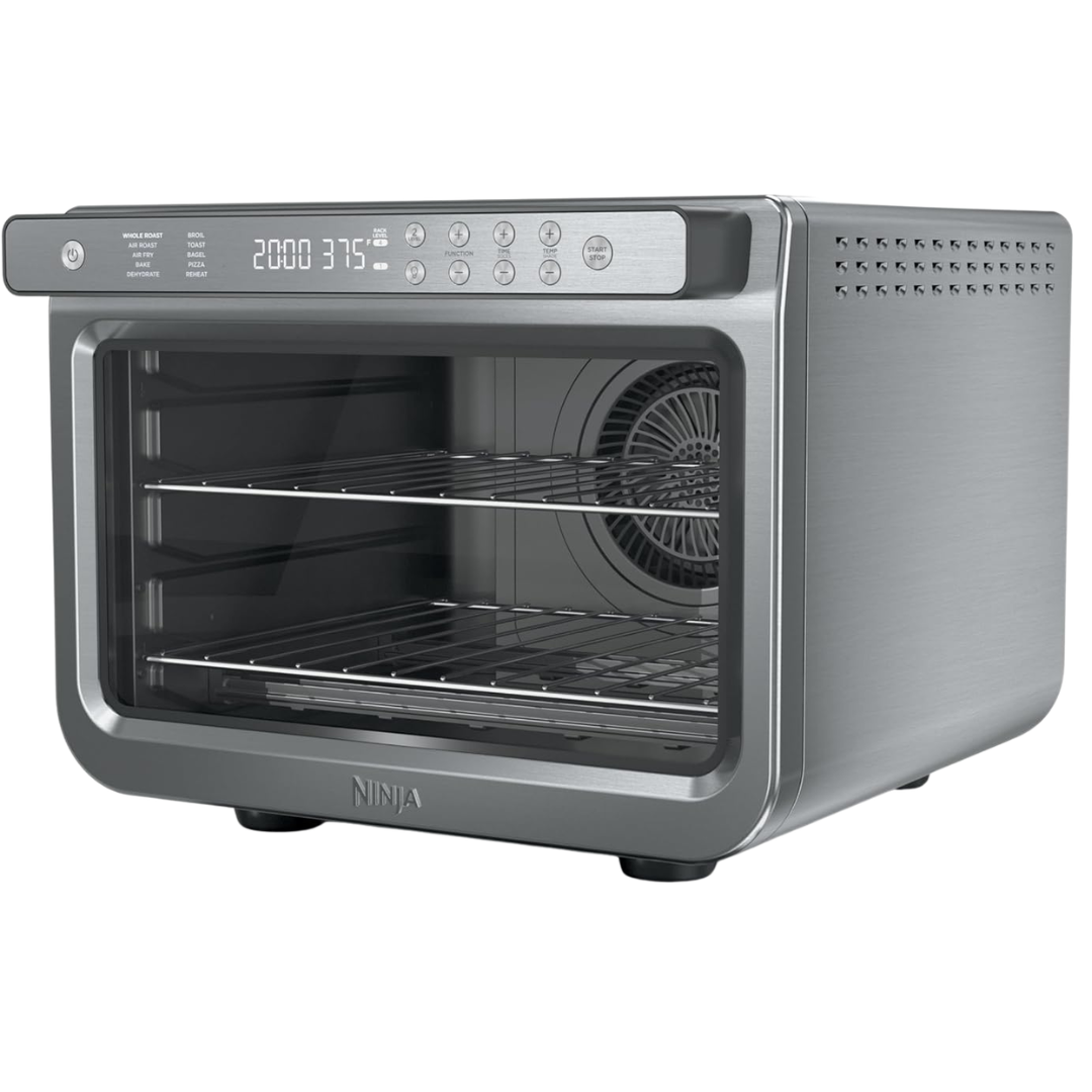 10-in-1 Ninja 1800W Stainless Steel Air Fryer & Toaster Oven