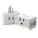 2-Pack DingLEE Mulit Plug USB C Charging Wall Outlet Adapter