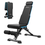 990LBS Adjustable Utility Weight Bench With Extended Head Support