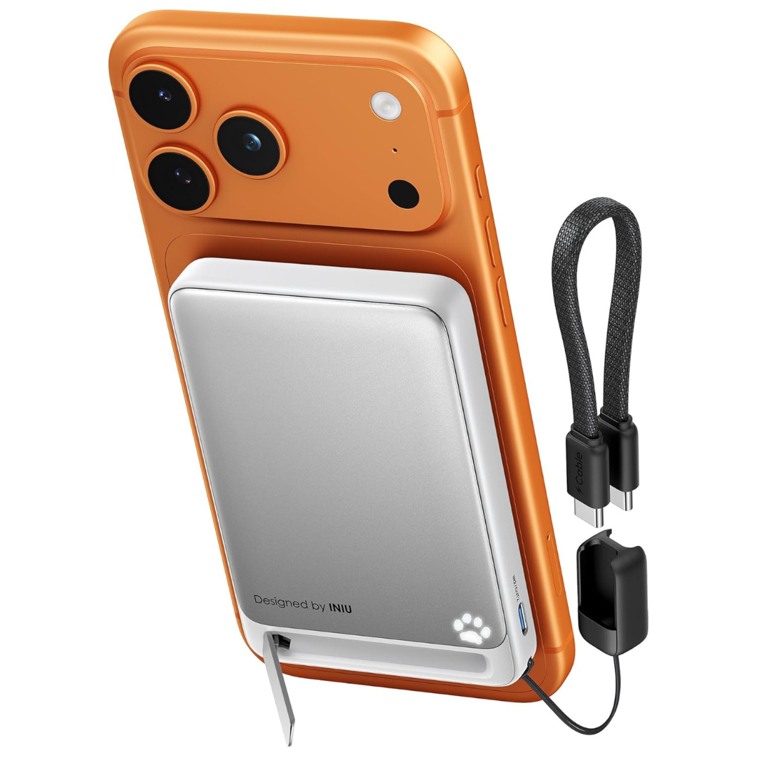 10000mAh INIU For Magsafe 15W Qi2 Certified 45W PD Magnetic Power Bank