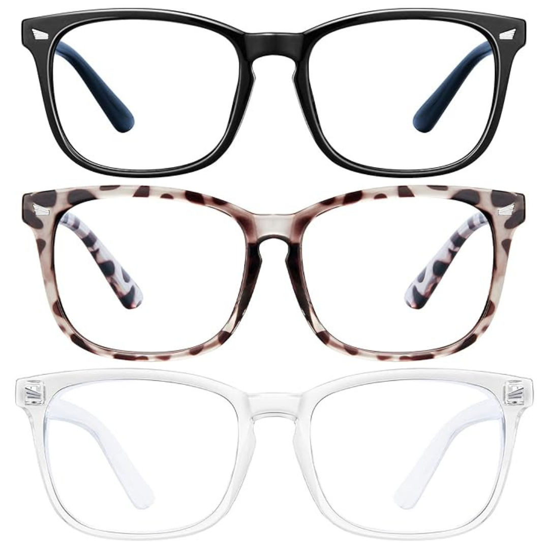 3-Pack Computer Blue Light Glasses