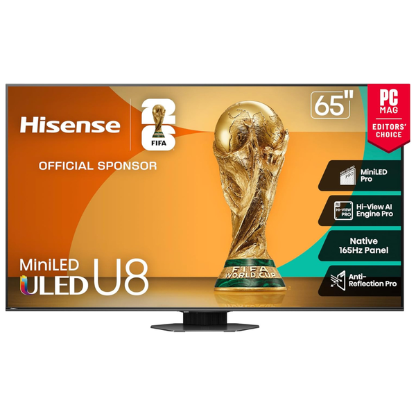 65" Hisense Class U8 Series 4K Ultra HDR Smart Mini-LED ULED Google TV