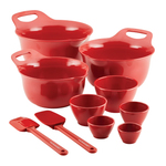 10-Piece Rachael Ray Pantryware Nesting Mixing Bowls & Cup Set