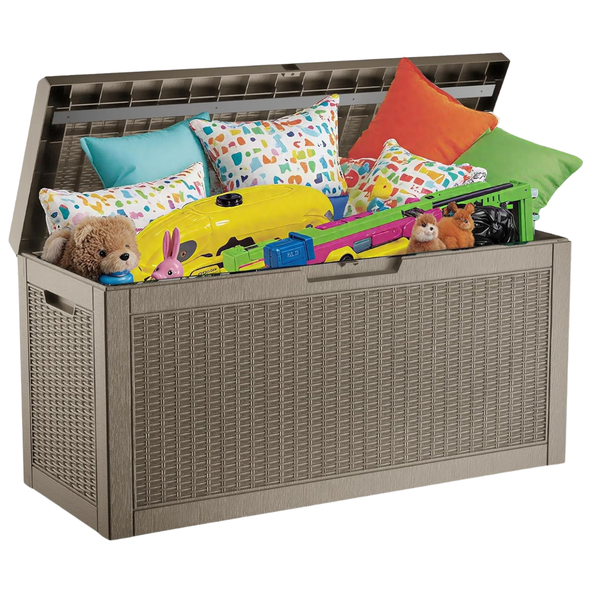 60 Gallon Waterproof Resin Outdoor Lockable Storage Box