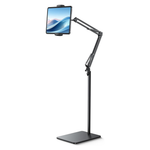 55" Height Adjustable Multi-Angle Weighted Tablet Floor Stand For 4.7"-13" Devices