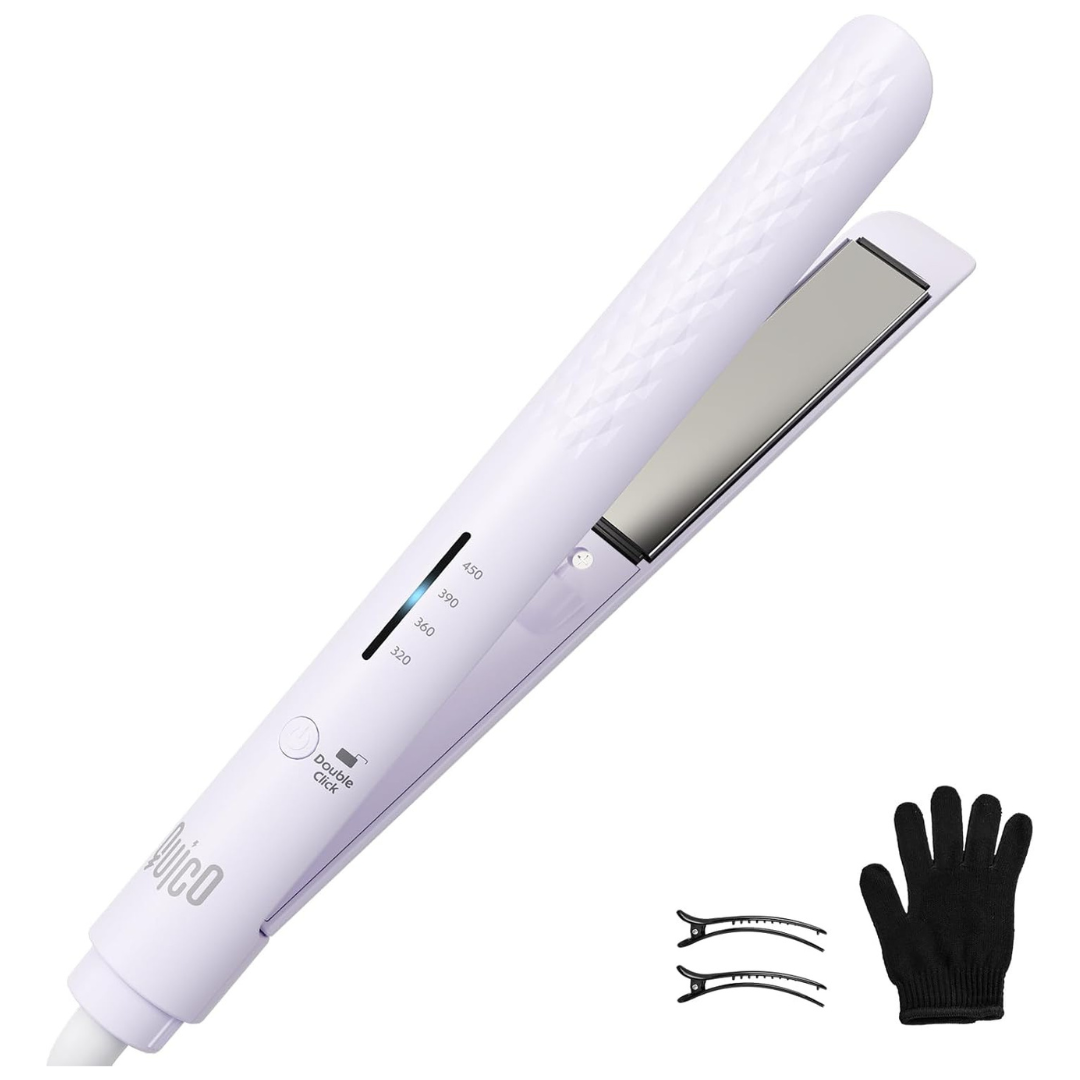 Quico 110-240V Global Travel Hair Straighteners W/ Glove & Clips (3 Colors)