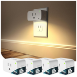 4-Pack Linkind Matter Smart Plugs With Night Lights