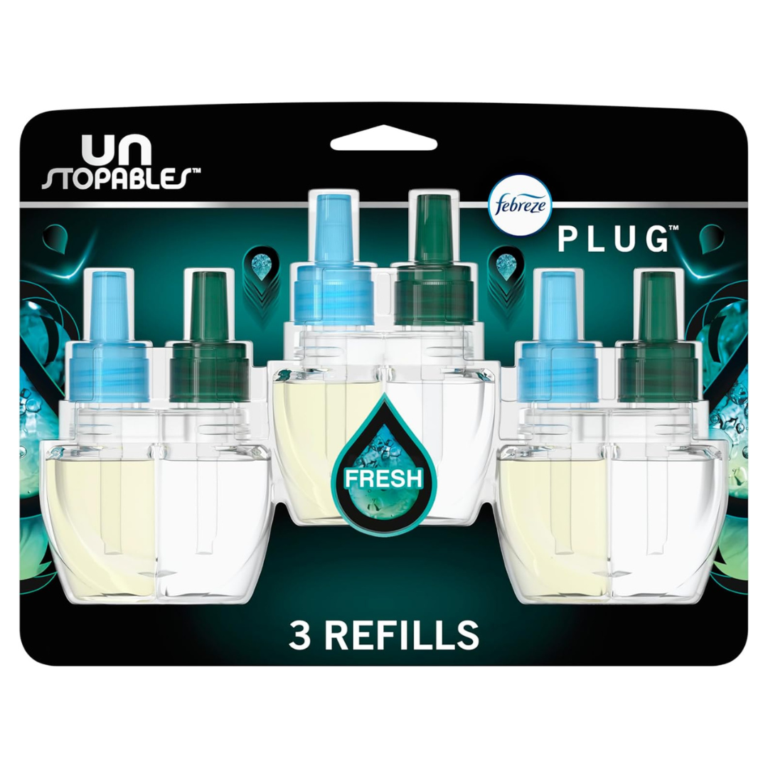 3-Pack Febreze Unstopables Plug-In Air Freshener Refills