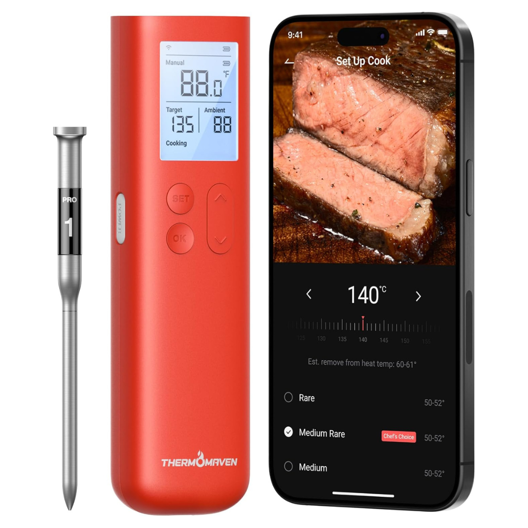 ThermoMaven G1 Smart Bluetooth Food Thermometer W/WiFi