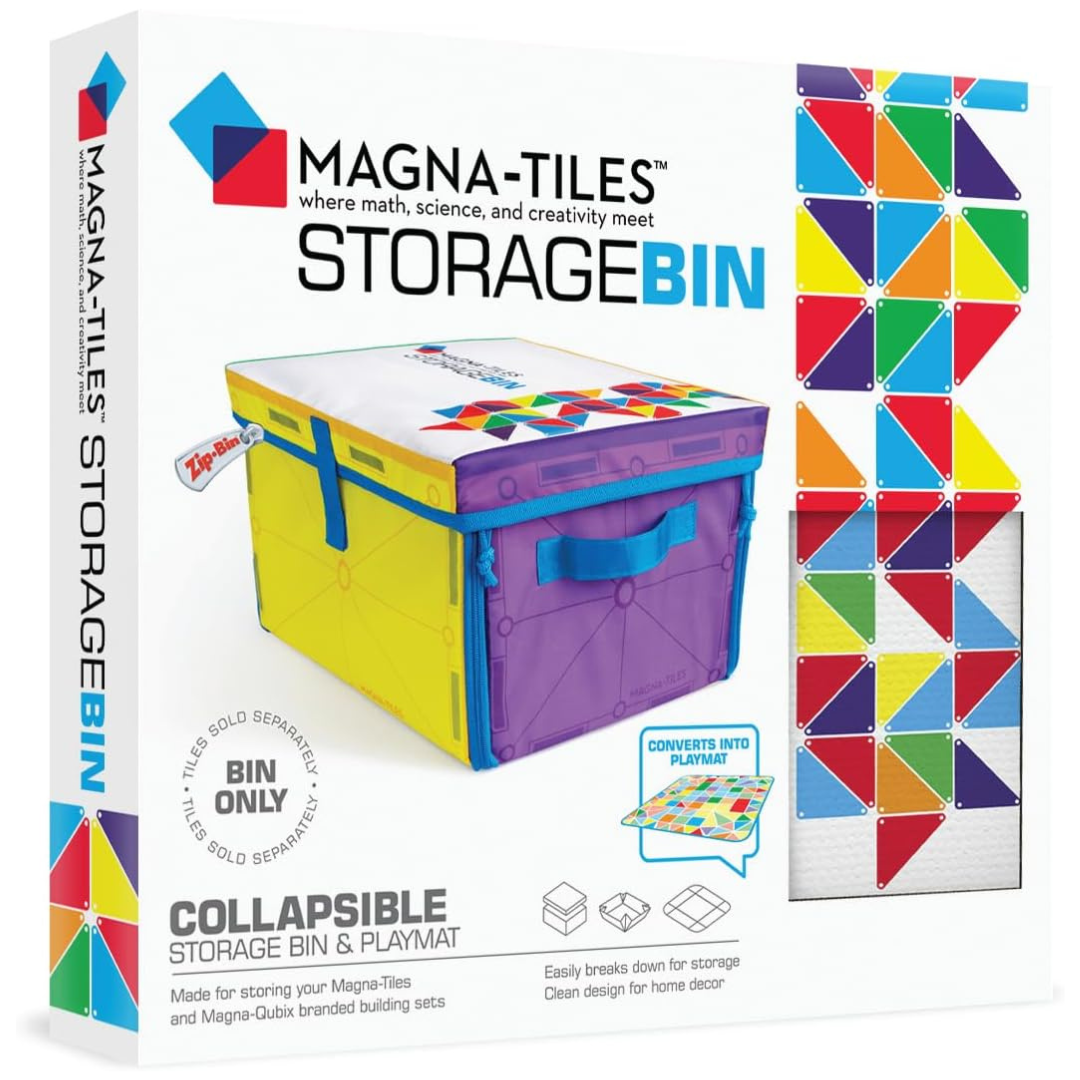 Magna-Tiles Storage Bin & Interactive Play-Mat