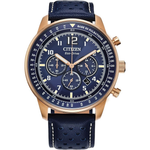 Citizen Men's 44mm Eco-Drive Chronograph Blue Dial Watch