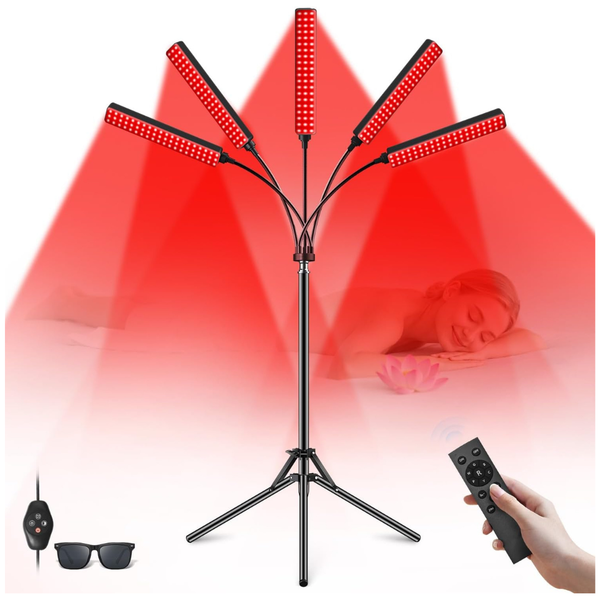Cholas 5 Heads Red Light Therapy With Stand