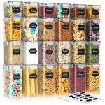 24-Piece Airtight Food Storage Containers With Lids & 24 Labels