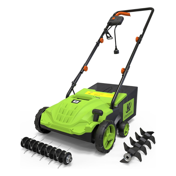 OKKMAX 2-In-1 Electric Lawn Dethatcher Scarifier