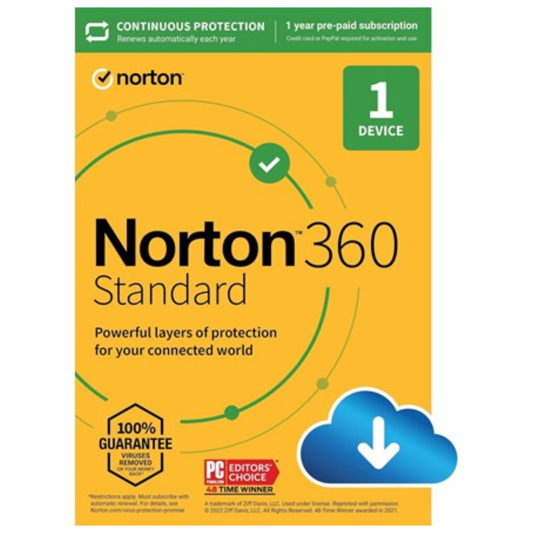 Norton 360 Standard 2024 Antivirus Software For 1 Device