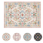 5' x 7' Vintage Floral Machine Washable Non Slip Area Rug