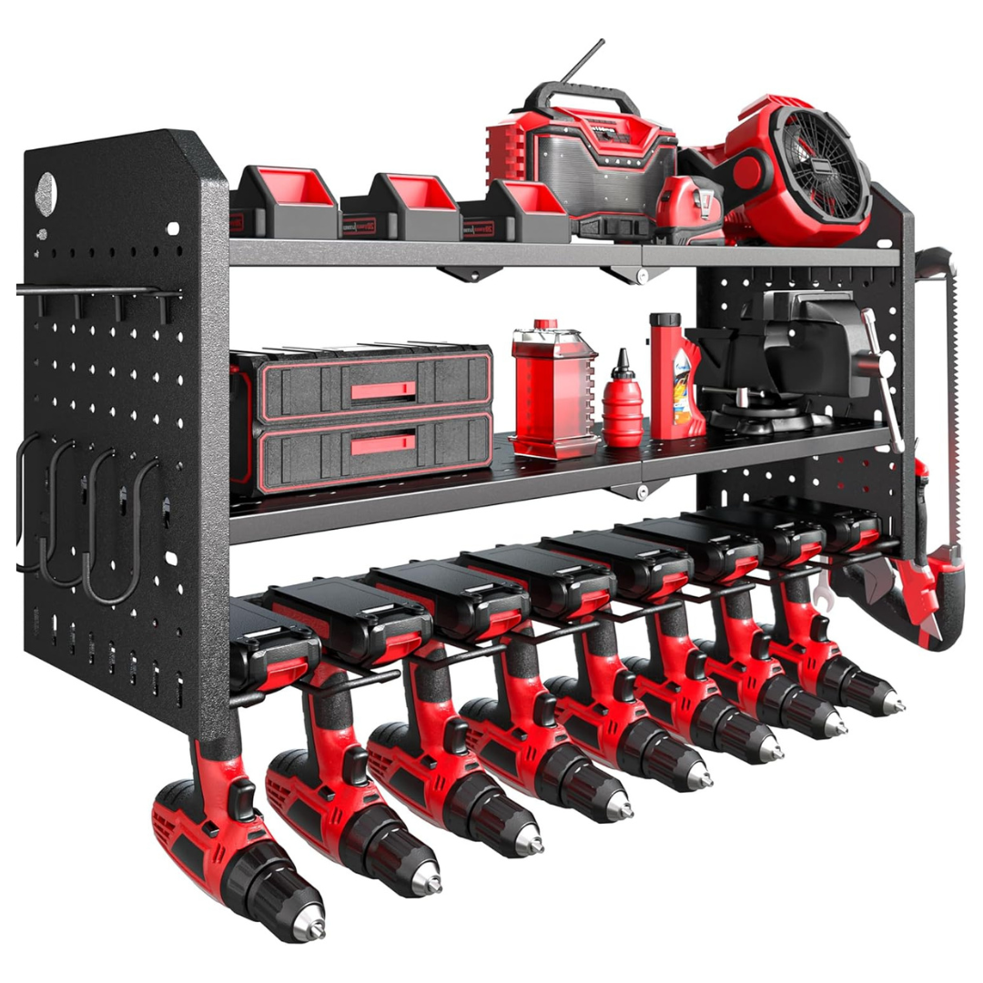 3 Layes Nacial Power Tool Organizer Wall Mount