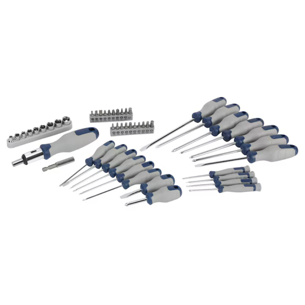 50-Piece Project Source 6-in Multi-Bit Replaced Screwdriver Set