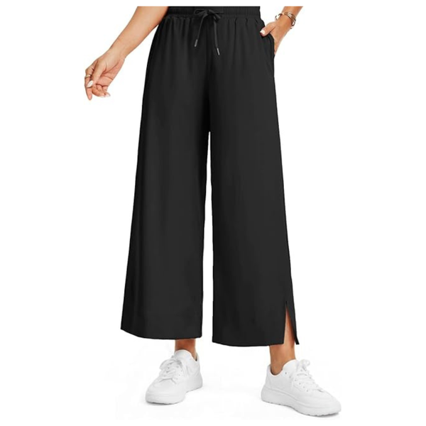 Women's High Waisted Wide Leg Ankle Pants (2 Colors)